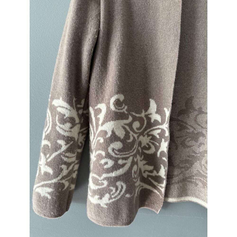 Benedetta B Italy Women’s Small Merino Wool Cashmere Tan Cardigan Quiet Luxury - Picture 2 of 8
